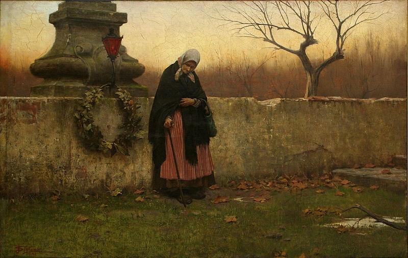 Jakub Schikaneder All Souls' Day oil painting picture